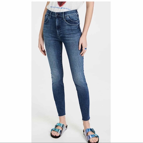🎸✨NWT MOTHER 💫🎸Stash Swooner Ankle Fray in Chick Flick✨🎸 - Picture 10 of 12